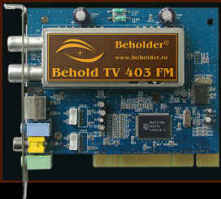  BEHOLDER TV TUNER TV+FM Studio 403,(Tw),  