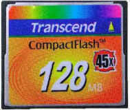  - COMPACT FLASH 128Mb Transcend ,(Tw),  