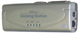 Docking Station USB 2.0 (2 USB 2.0, PS/2, RS232, PRN, 10/100 LAN, DataTransfer), silver, BOX