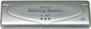 Docking Station USB 2.0 (2 USB 2.0, PS/2, RS232, PRN), silver, BOX, другое фото