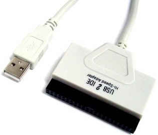 Adapter USB 2.0 - IDE (USB 2.0 - ATA133), блок питания