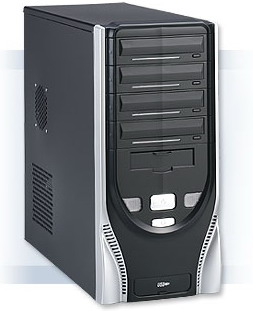  G-Alantic GA-890 ATX, Black-Silver, 400W,(Ch),  