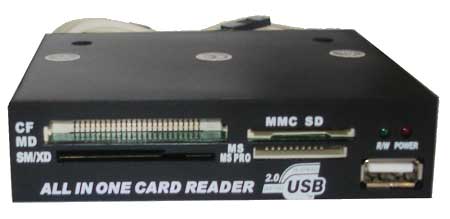 CARD READER All in 1 USB 2.0, black int, box,(Ch), другое фото