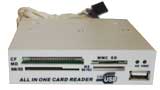 CARD READER All in 1 USB 2.0, white int, box,(Ch)