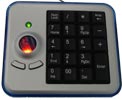 Клавиатура Keypad with Optical Trackball GTM-9301W black,(Ch)