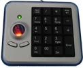  Keypad with Optical Trackball  GTM-9301W  black,(Ch)