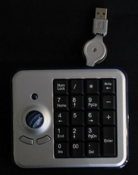 Клавиатура Keypad with Optical Trackball  GTM-9300W  silver,(Ch), другое фото