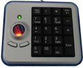 Клавиатура Keypad with Optical Trackball  GTM-9300W  silver,(Ch)