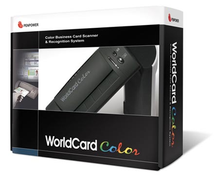 Сканер WorldCard Color  Цветной сканер визитных карточек, это настольное устройство, которое быстро и точно сканирует напечатанную информацию с визитных карточек в соответствующие поля электронной адресной книги, другое фото