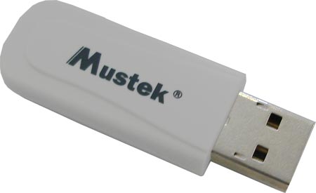 Bluetooth 2.0 USB adapter Mustek MBT-D120P (80m, EDR, 3Mb/s, Class II),  