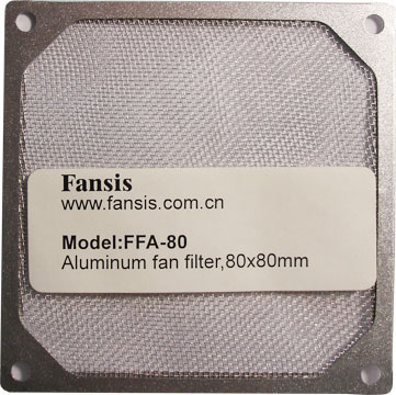  FANSIS FFA-80 Aluminum fan filter 80, Silver, box,(Ch)