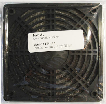 FANSIS FFP 120 Anti-vibration plastic fan filter 120, black, box
