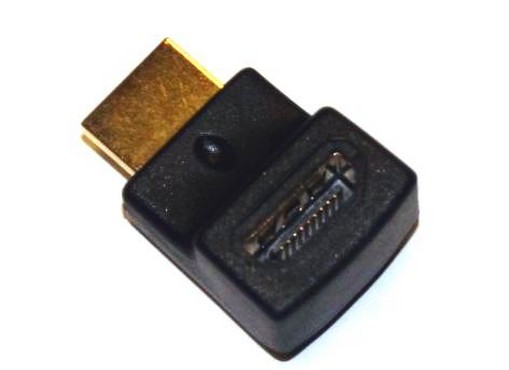 ���������� HDMI 19M to HDMI 19F (������� �� 90 ��������)